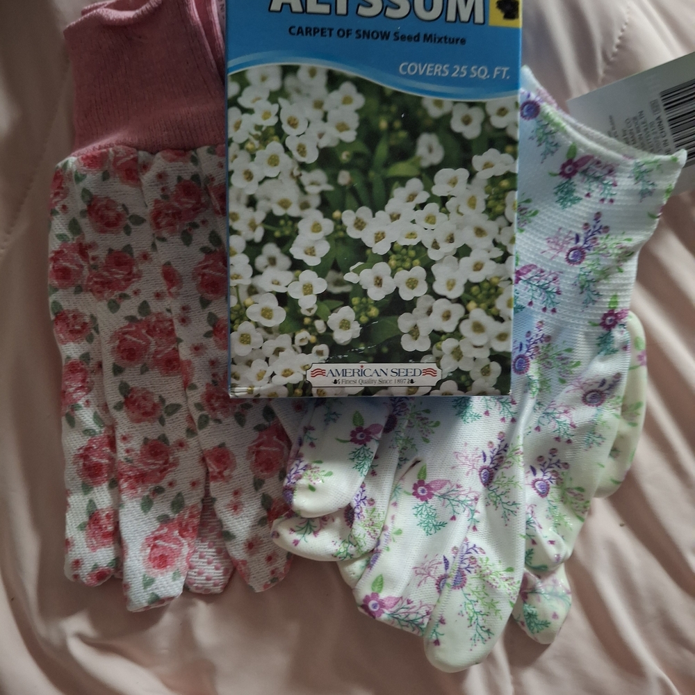 Floral Gardening Gloves Set